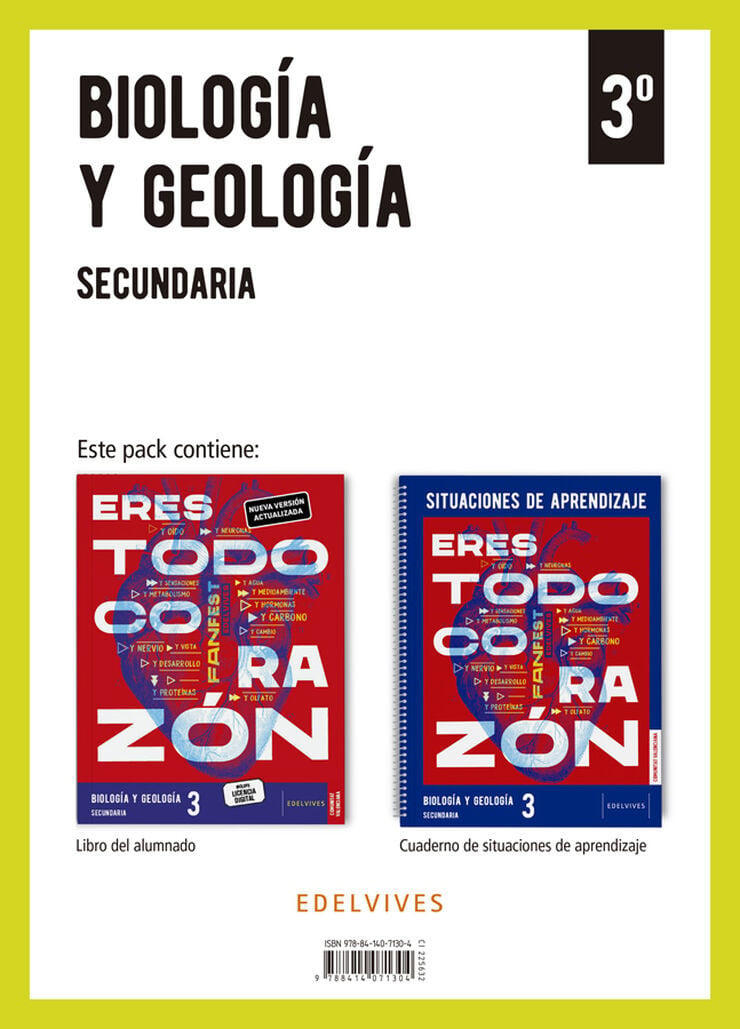 Proyecto: FanFest. Biolog&iacute;a y Geolog&iacute;a 3 Secundaria [Valencia]. Libro del alumnado + Cuaderno