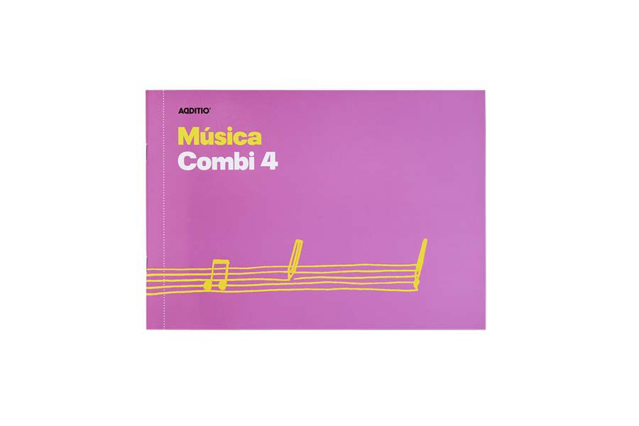 Libreta M&uacute;sica Additio Combi 4 pentagramas