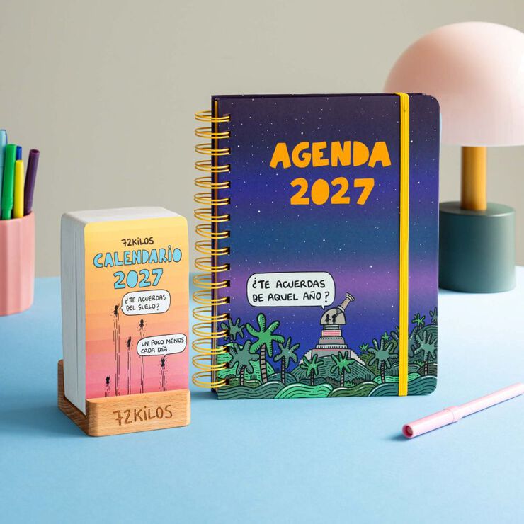 Calendario Sobremesa Tarjetas Tantanfan Castellano 2027 72Kilos