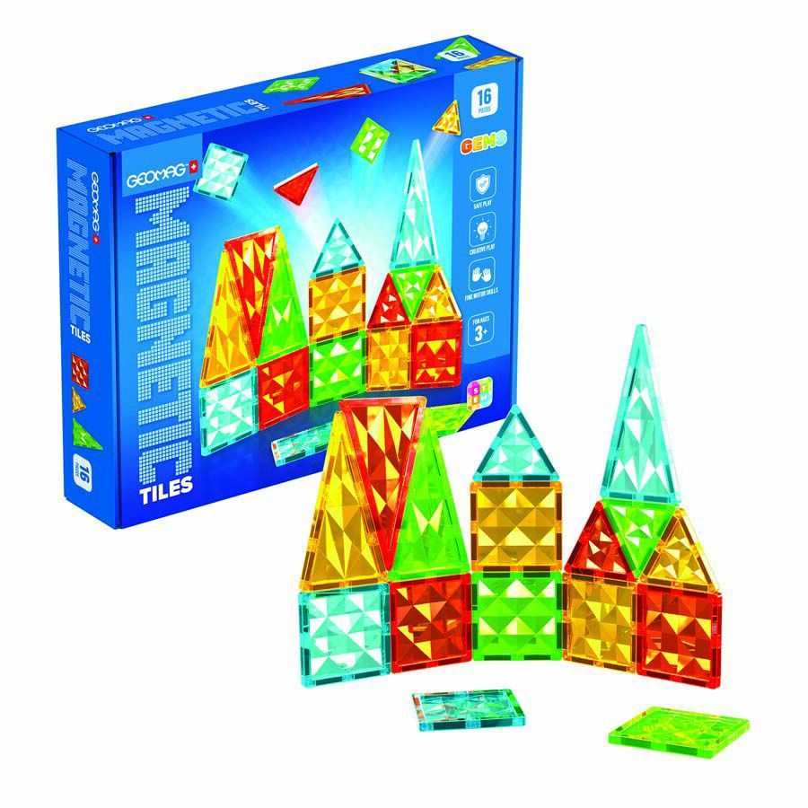 Magnetic Tiles Gemmes 16 peces