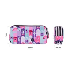 Estuche 3 cremalleras Milan Especial Aliens2