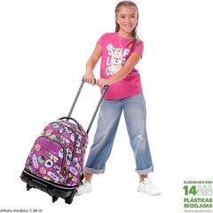 Mochila con ruedas desmontable Totto Tiza Kitsune