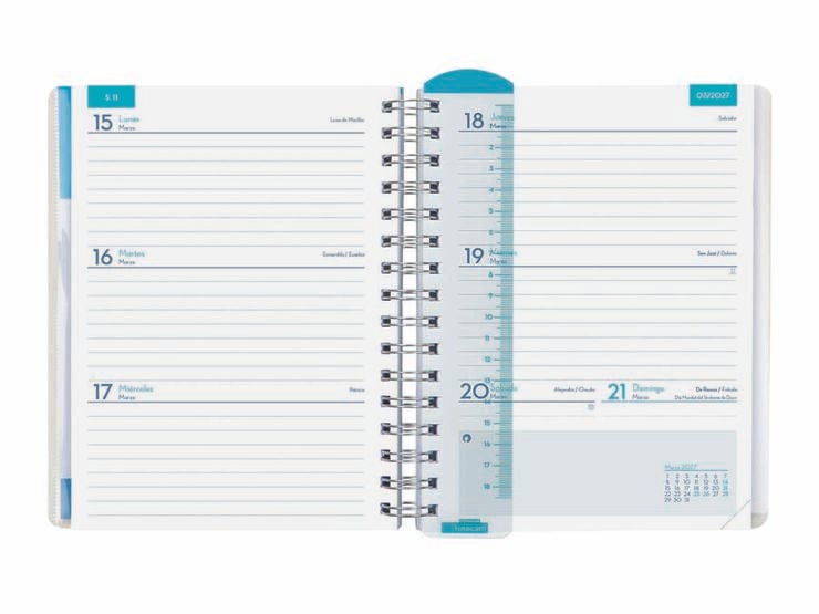 Agenda Profesor Personal | 1/4 Semana Vista, Castellano (2026-2027) &ndash; Mandala