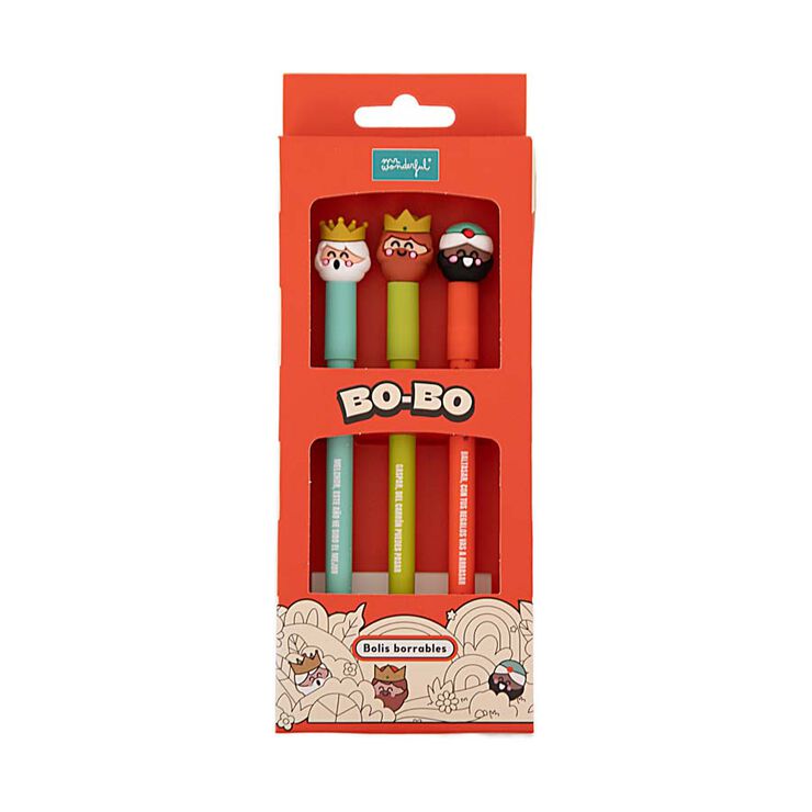 Bolígrafos borrables Mr.Wondeful Navidad Reyes Magos 3u