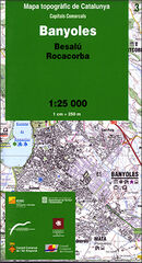 Mapa topogr&agrave;fic de Catalunya 1:25 000. Capitals Comarcals 03 - Banyoles
