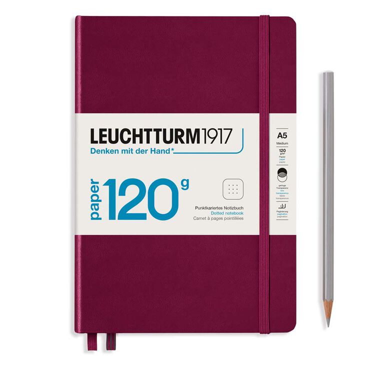 Libreta Leuchtturm 120g Edition dots port red