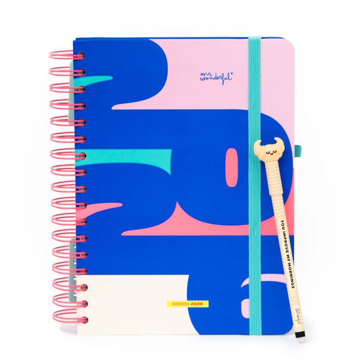 Agenda Mr.Wonderful dia/pàg 2026 cat Quan una porta...