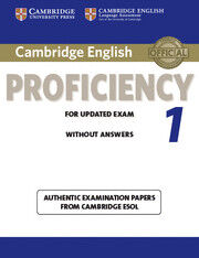 Cambridge English Proficiency 1 Student Book