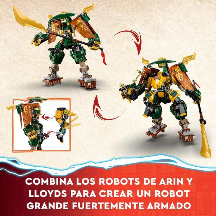 LEGO® NINJAGO Mechs del Equipo Ninja de Lloyd y Arin 71794