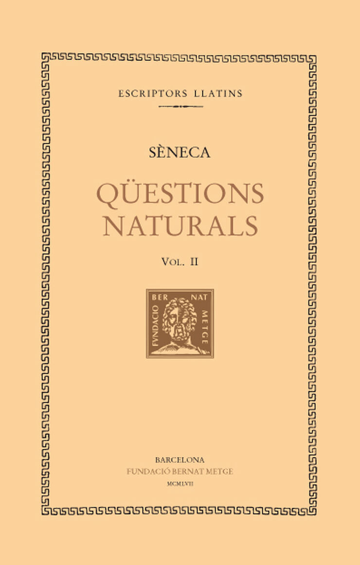 Qüestions naturals, vol. II: llibres III-IV