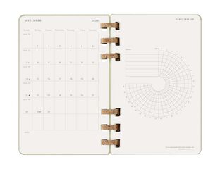 Agenda escolar espiral moleske tapa dura sem/vista L 2025-26 kiwi