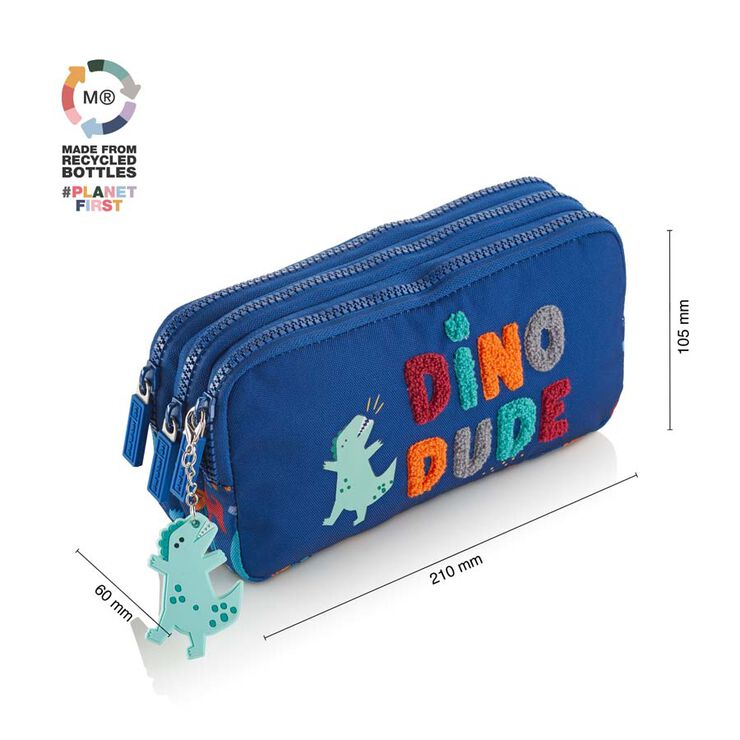 Estuche triple reciclado Miquelrius Fun Dino