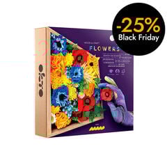 Marco madera DIY Oktoclay Flores Freedom