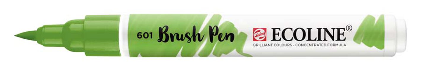 Retolador Ecoline Brush Pen verd clar 601