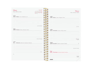 Agenda Finocam Design Collection Semana Vista Horizontal 2027 Catal&aacute;n Lema