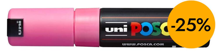 Rotulador Posca PC-7M 4,5-5,5mm rosa