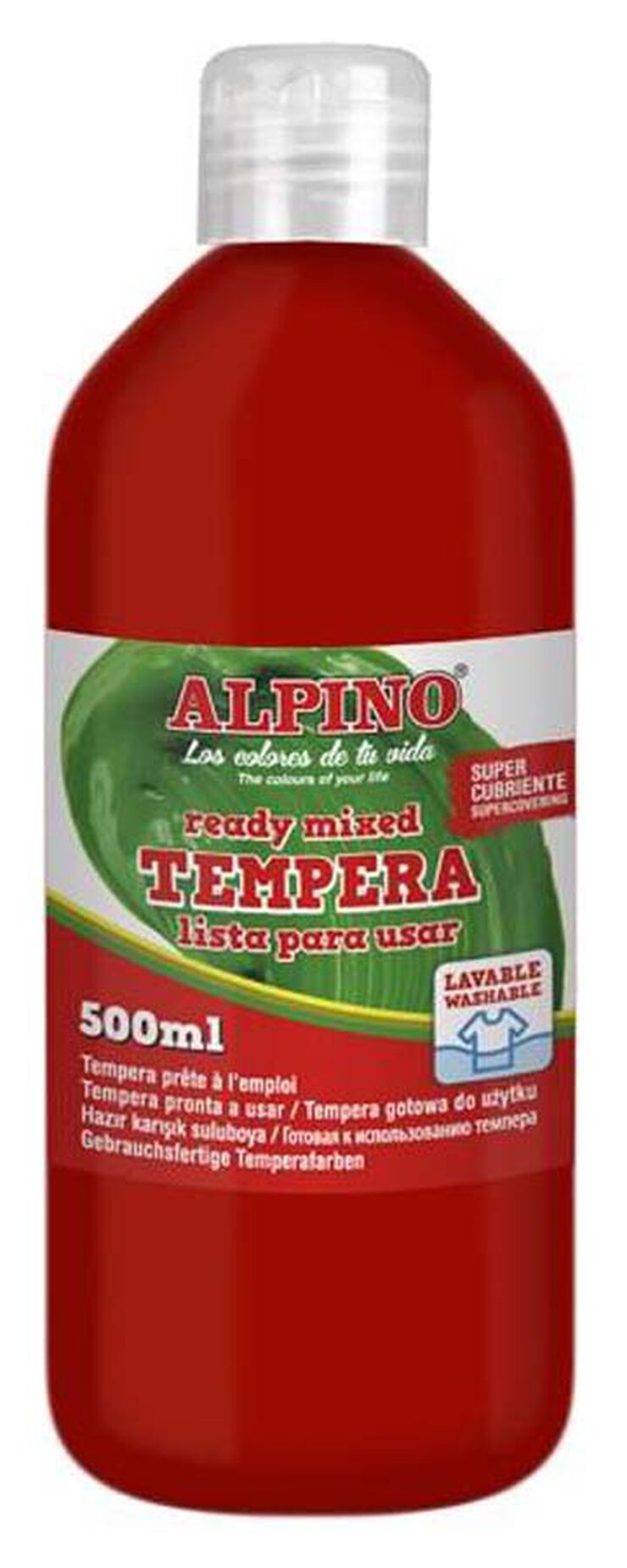 Tempera Alpino 500 ml Vermell