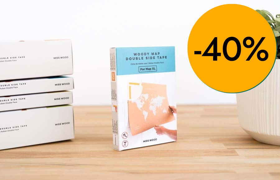 Cinta doble cara Miss Wood 14u