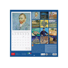 Calendario Legami 30x29 Pared Van Gogh Multiling&uuml;e 2027
