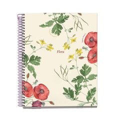 Notebook 4 A5 100 fulls 5x5 Miquelrius Botanical Rosella