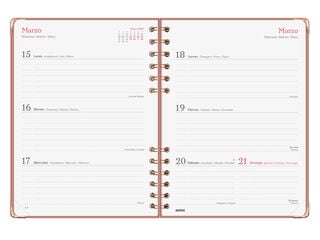 Agenda Finocam Alma Setmana Vista Horitzontal 2027 Castell&agrave; Rosa