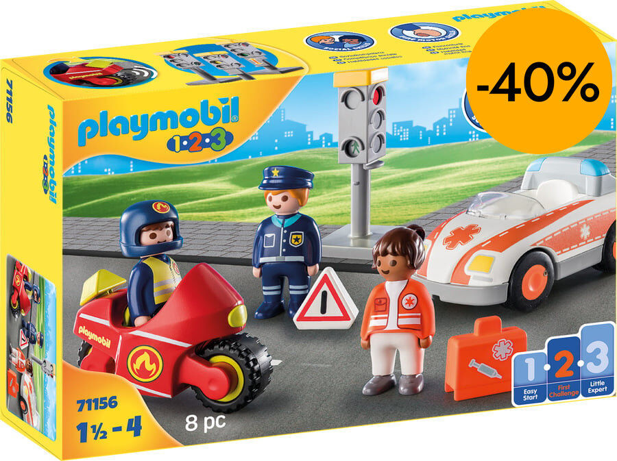 Playmobil 1.2.3 H&eacute;roes del D&iacute;a a D&iacute;a 71156