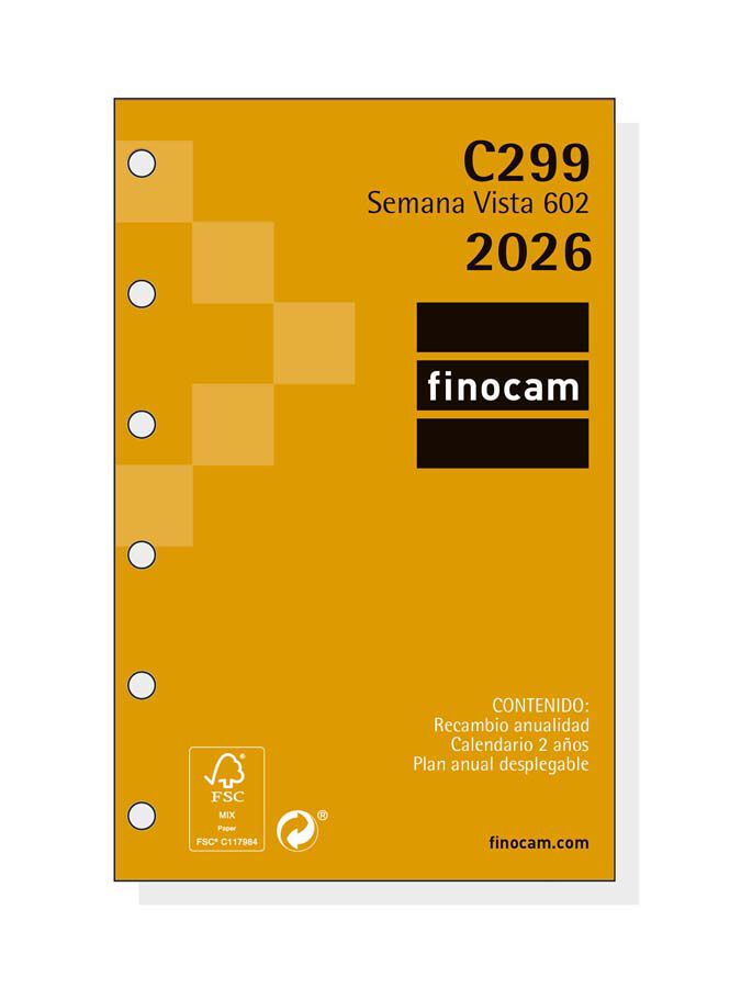 Recanvi Finocam Classic 602 C299 setm/vista cas 2026