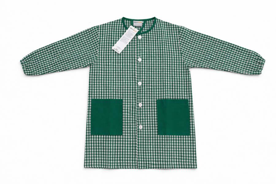 Bata Escolar vichy verd