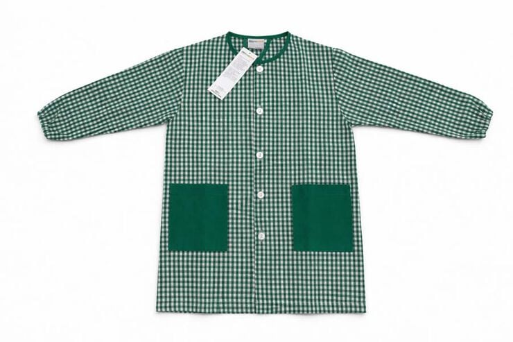 Bata Escolar vichy verd