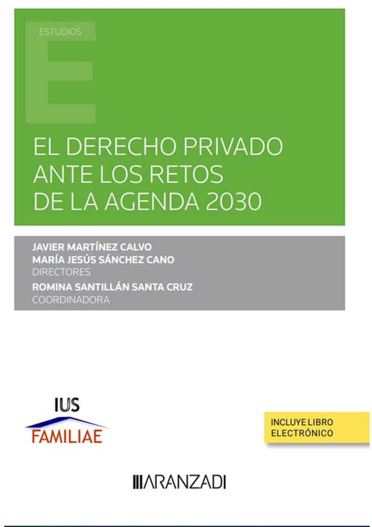 El Derecho privado ante los retos de la Agenda 2030 (Papel + e-book)