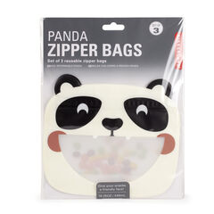 Bolsa herméica Kikkerland Panda - 3 unidades