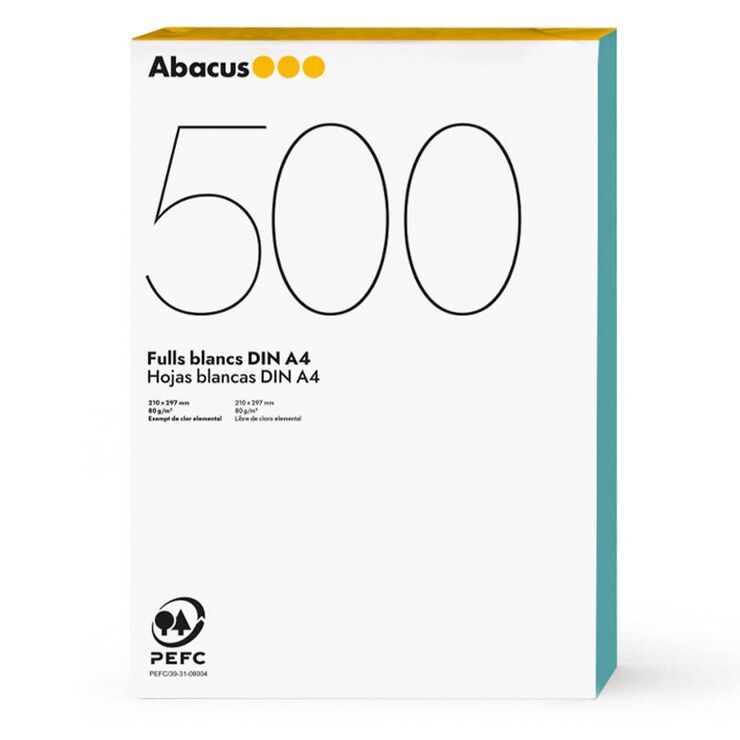 Paper blanc Abacus PEFC A4 80g 500 fulls