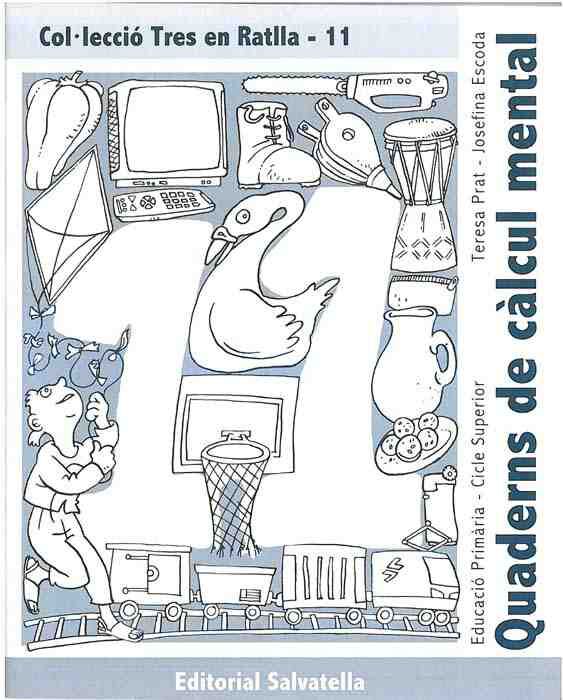 Tres en ratlla 11 Quaderns de C&agrave;lcul Mental Salvatella