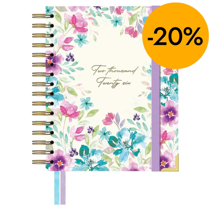 Agenda espiral Takenote A5 d&iacute;a/p&aacute;g mult 2026 Anna