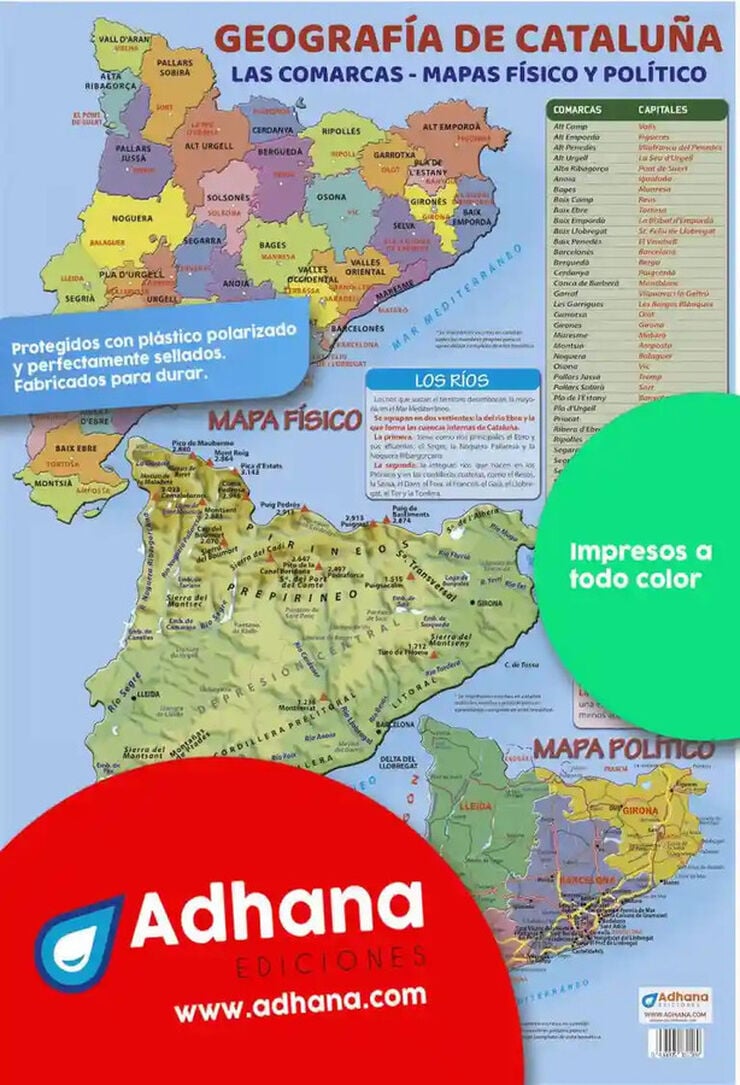 ADHA 35X50 Geograf&iacute;a De Catalu&ntilde;a