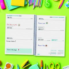Agenda Escolar Finocam Cool 1/4 Sem/Vista Catal&aacute;n 2026-27 Azul