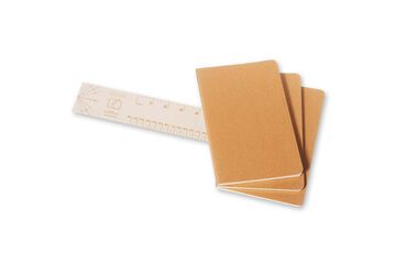Pack 3 Libretas Moleskine L Kraft Liso