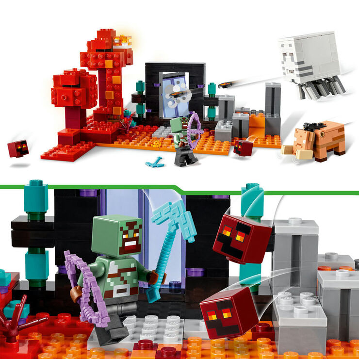 LEGO®  Minecraft La Emboscada en el Portal del Nether 21255