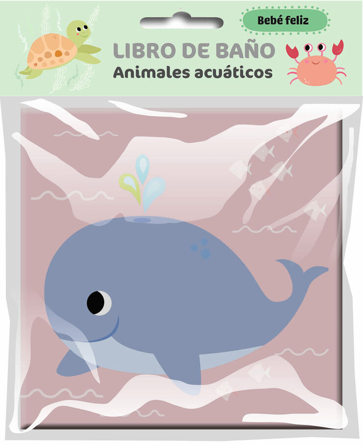 Bebé feliz. Animales acuáticos