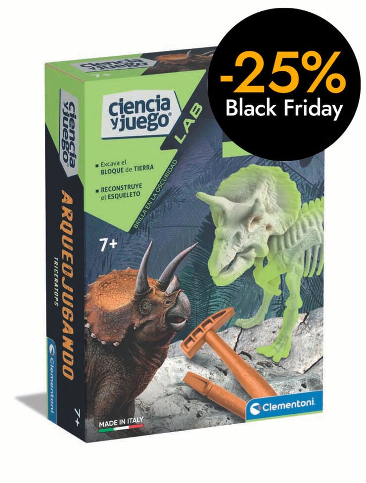 Arqueojugando Triceratops fosforescent