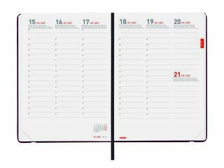 Agenda Finocam 18M Mara Y10 Sem/Vista Vertical Multiling&uuml;e 2026-27 Negro