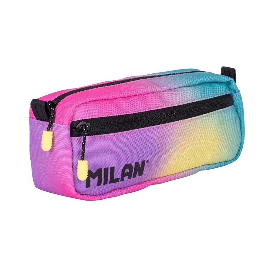 Estuche rectangular de 2 cremalleras Milan Sunset