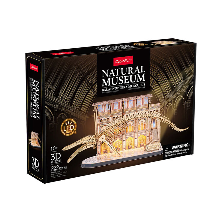 Puzle 3D Museum LED Ballena Azul