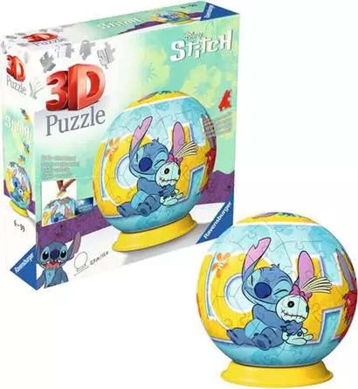 Puzle Ball 3D 72 peces Stitch