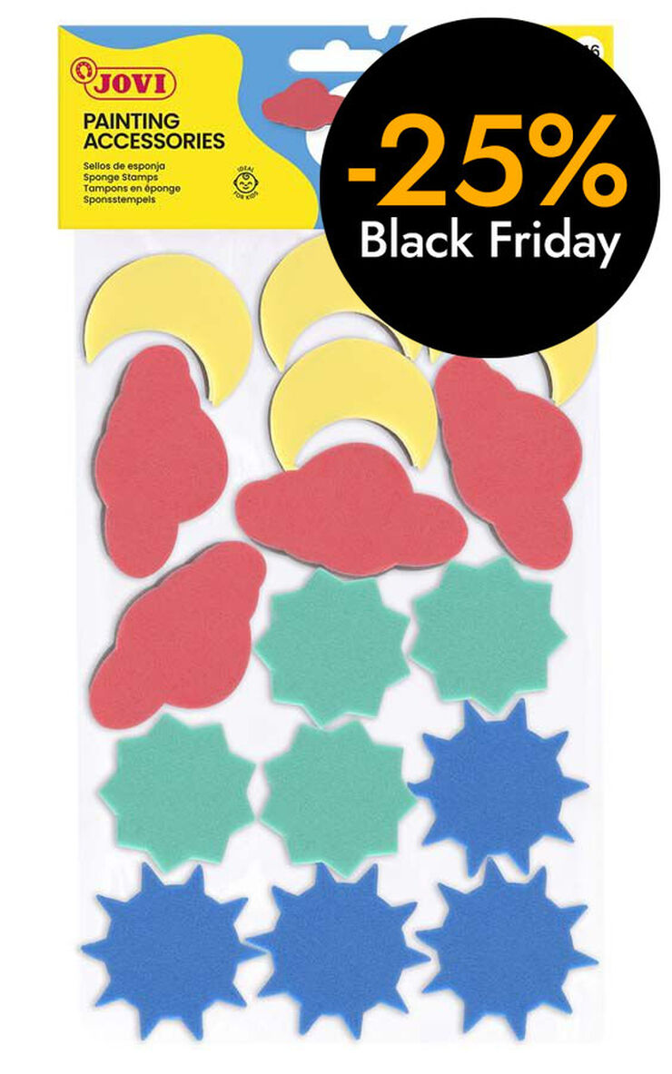 Esponges formes pintura Jovi set 3u
