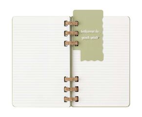 Agenda espiral Moleskine Life Planner 12m sem/vista 2025 L kiwi