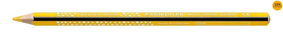 Llapis de colors Staedtler Noris Jumbo groc 12u
