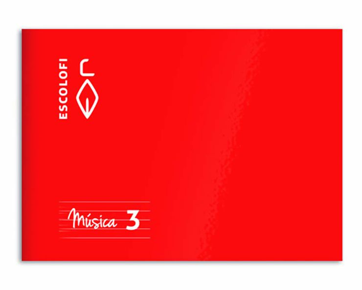 Llibreta de m&uacute;sica Escolofi A5 3 pentagrames