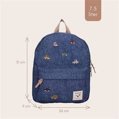 Mochila Kidzroom Denim Coches