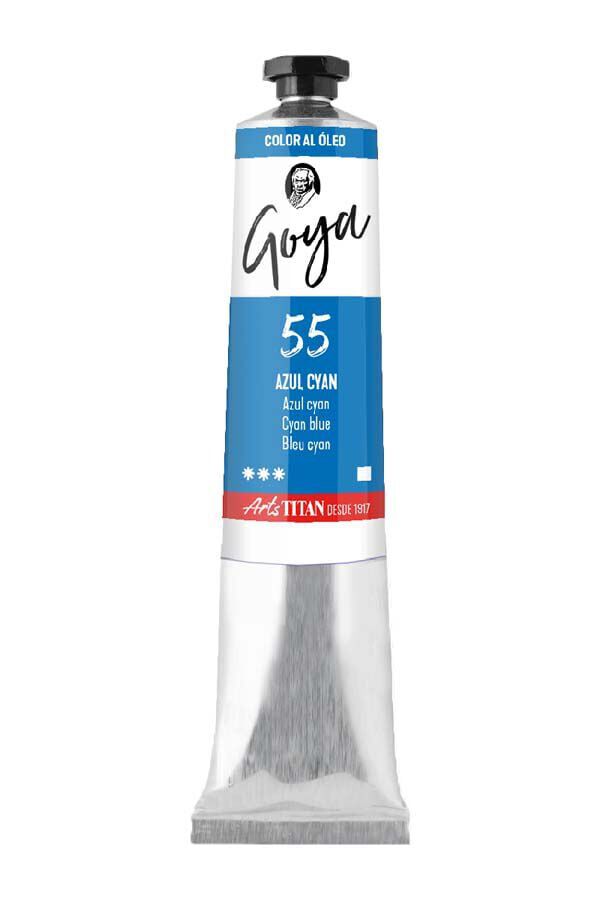 Pintura al &oacute;leo Goya 20ml azul cian